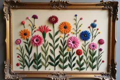 Haftowane kwiaty – Przewodnik po technikach i materiałach